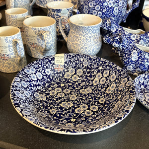 Blue Calico Pudding Soup Bowl