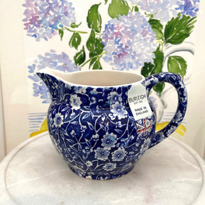 Blue Calico Small Dutch Jug