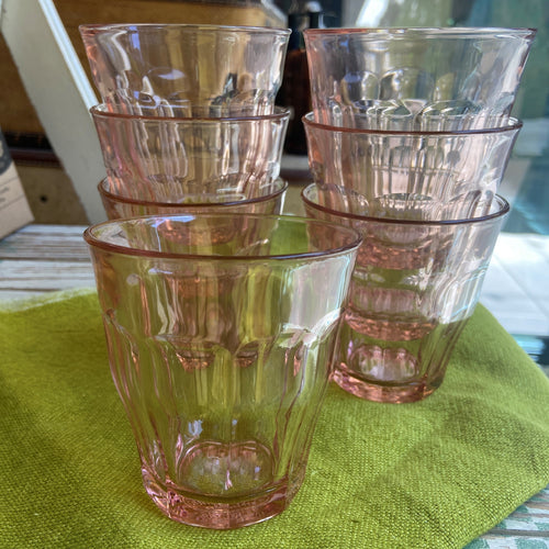 Pink French Bistro Glass