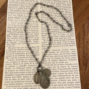 Labradorite Vintage Charm Necklace