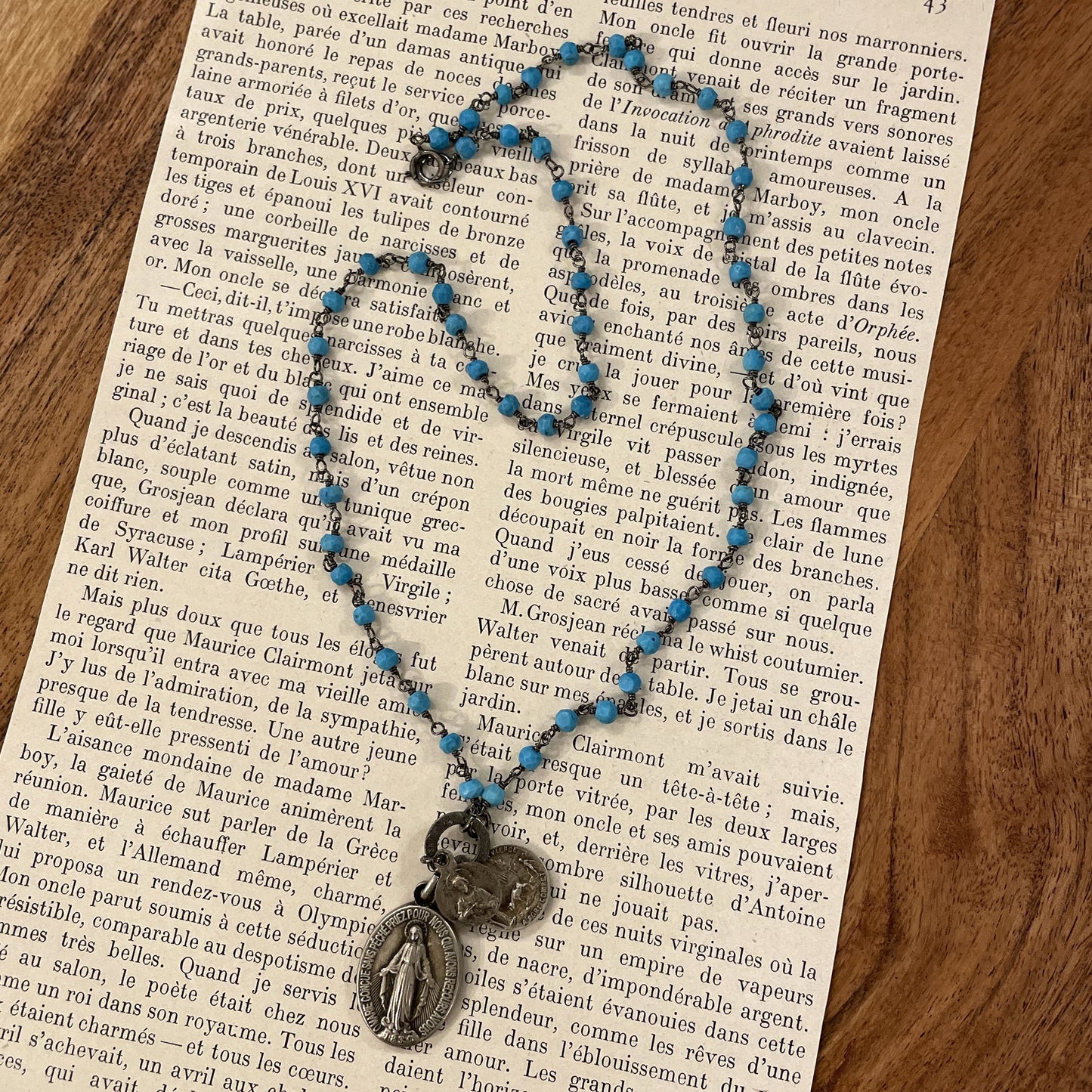 Turquoise Vintage Charm Necklace No. 02