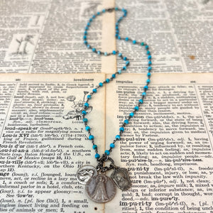 Turquoise Vintage Charm Necklace No. 02