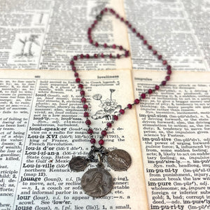 Ruby Vintage Charm Necklace