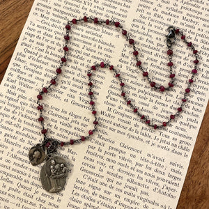 Ruby Vintage Charm Necklace
