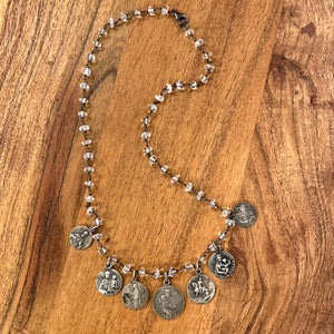 Quartz Vintage Charm Necklace