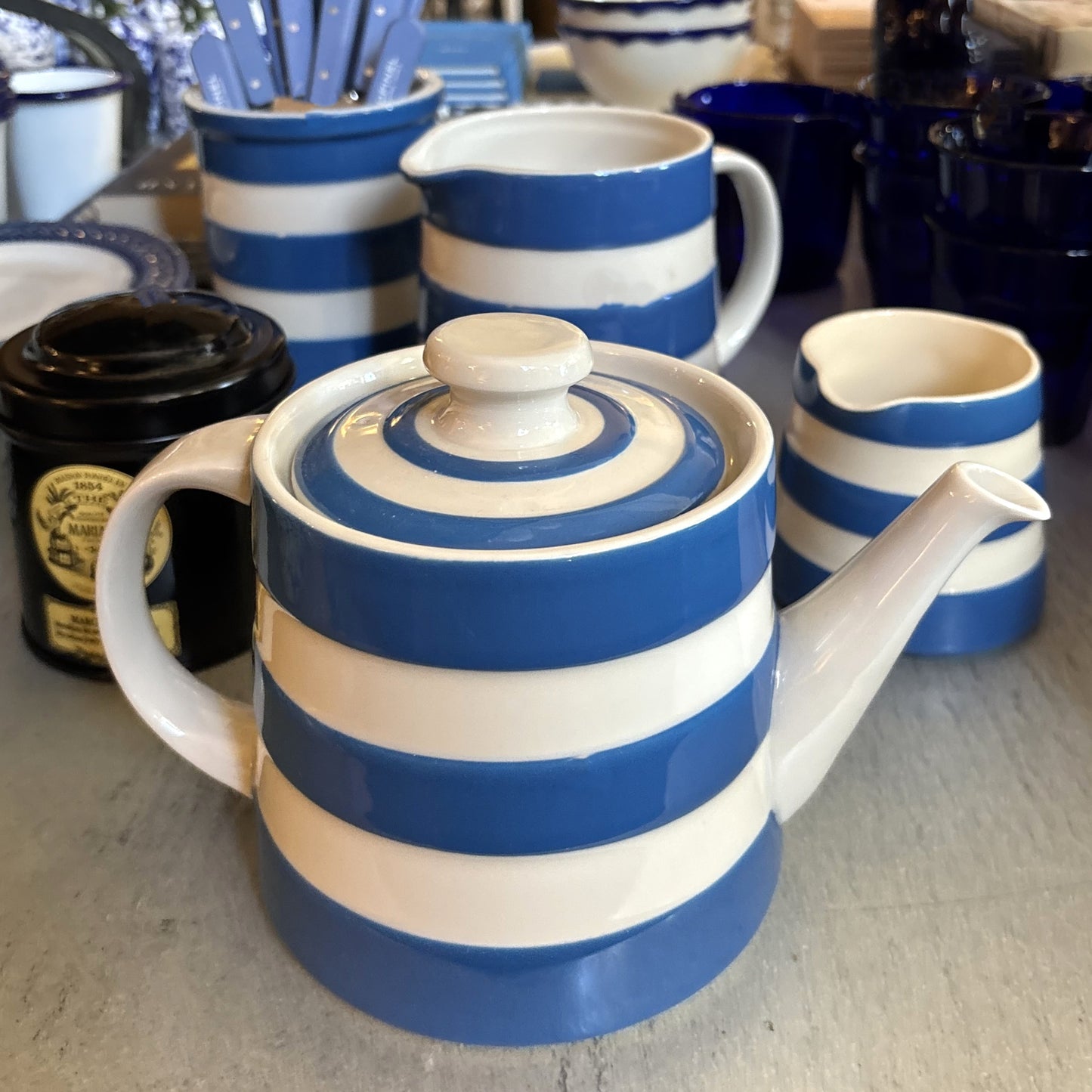 Cornishware Blue Teapot