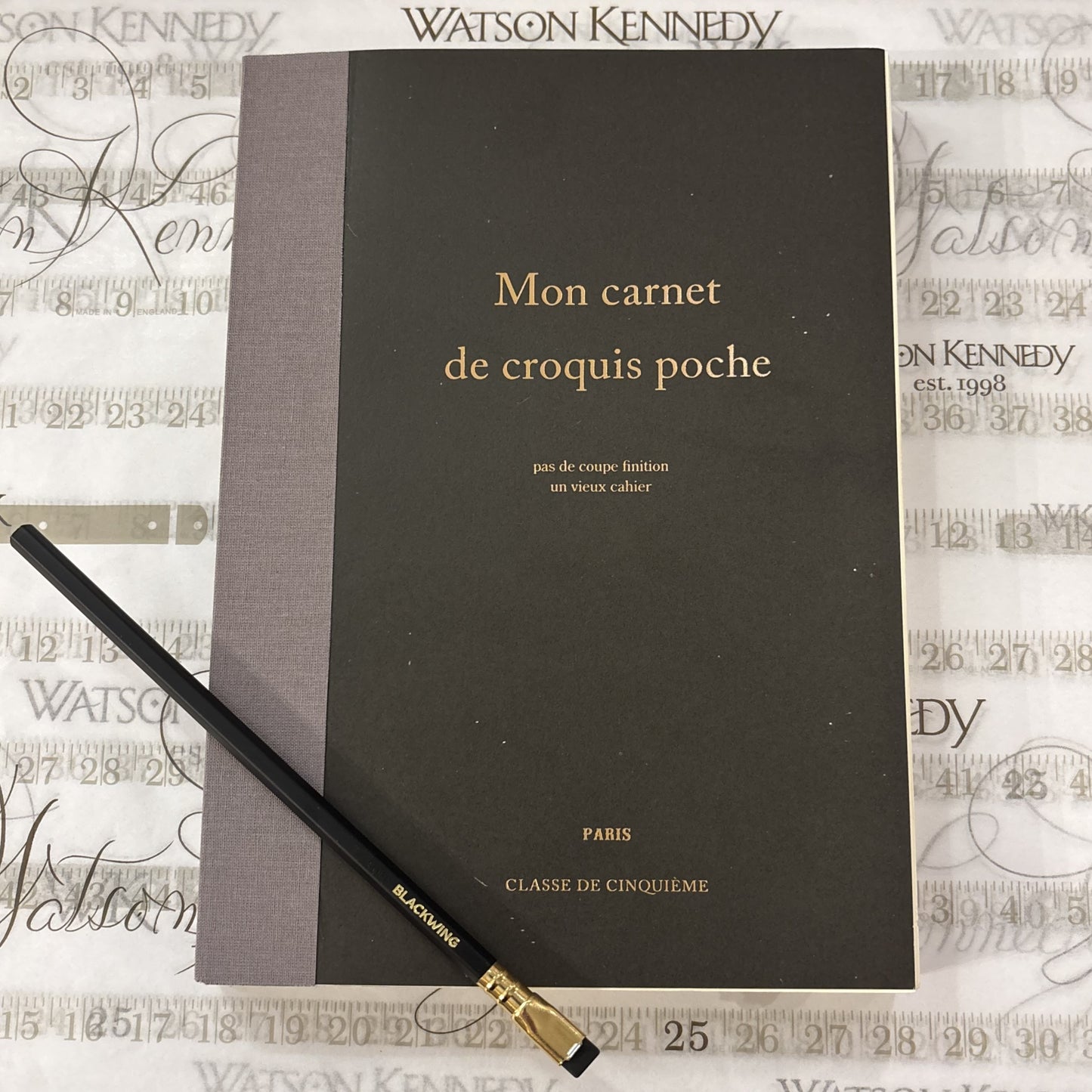 Black Rough Notebook, 10x7
