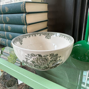 Dark Green Pheasants Small Bowl