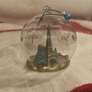 Joyeux Noel Globe Ornament