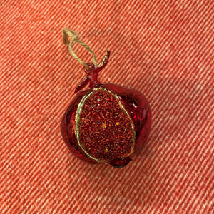 Jeweled Pomegranate Red Ornament