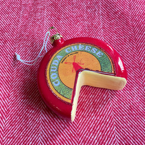 Gouda Cheese Wheel Ornament