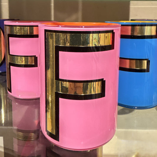 "F" Peony Bridie Hall Brush Pot