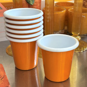 Tangerine Enamel Tumbler