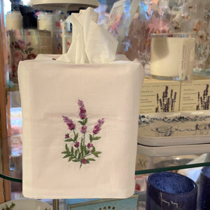 Lavender Botanical Tissue Box Cover