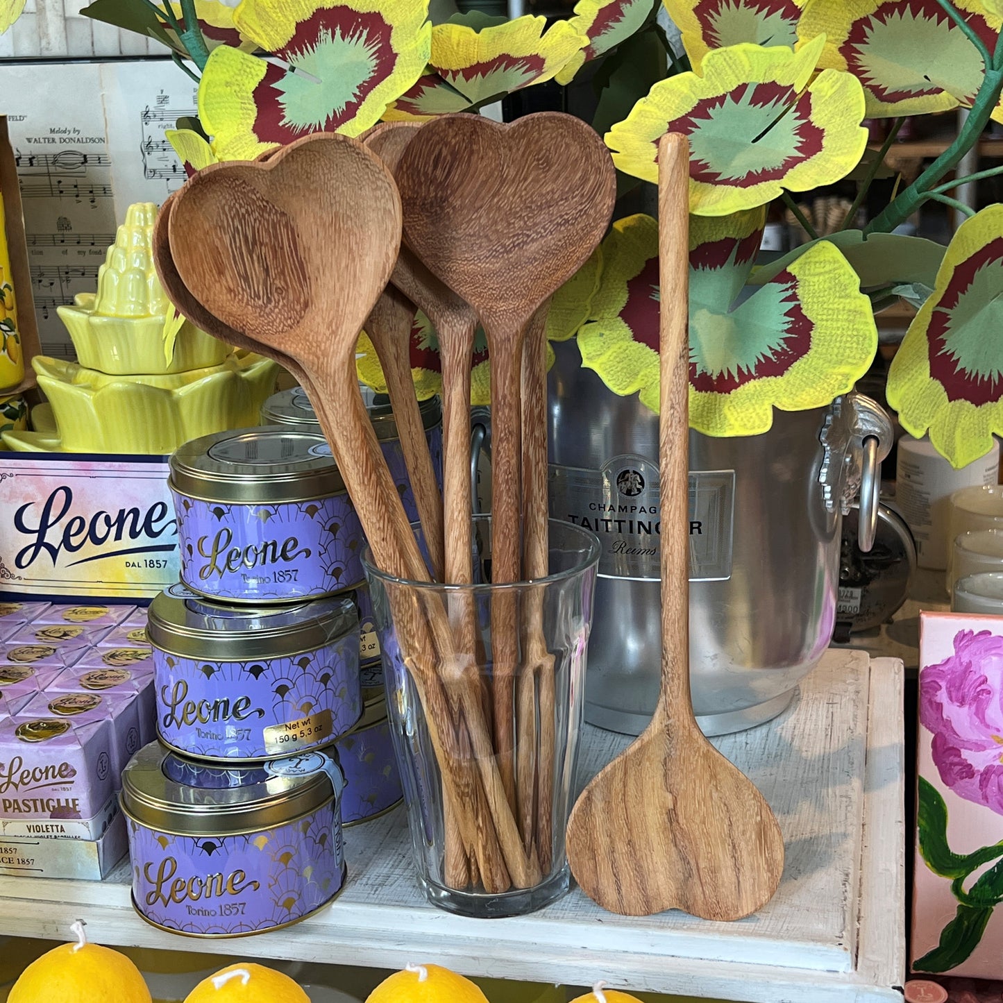 Large Wooden Heart Spoon