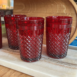 Red Glass Addison Tumbler