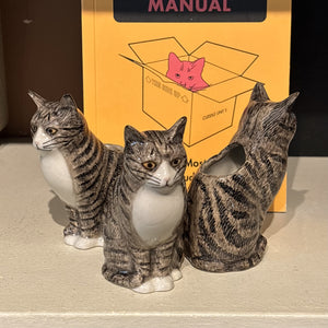 Milli Grey Cat Bud Vase