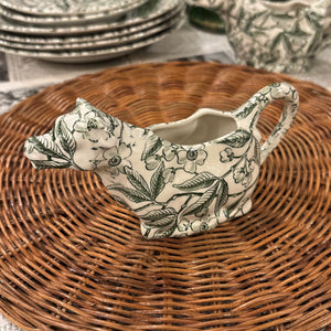 Green Prunus Cow Creamer