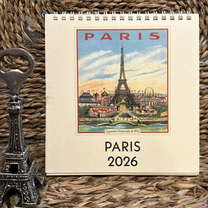 Paris Desk Calendar 2026