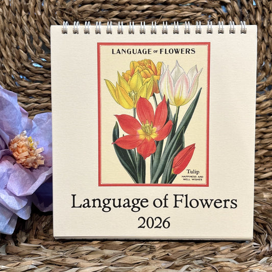 Language of Flowers Desk Calendar 2026