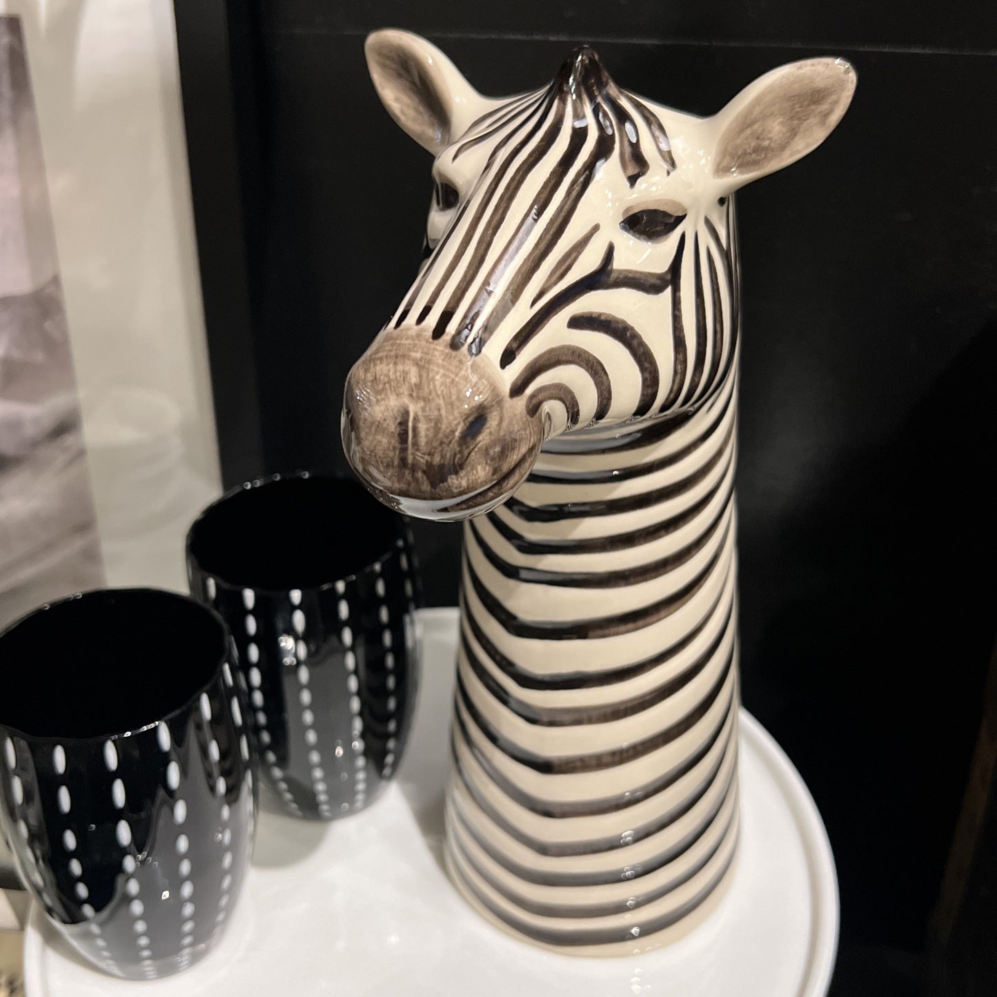 Zebra Flower Vase