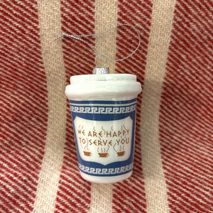 Greek Coffee Cup Ornament