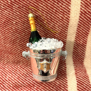 Champagne on Ice Ornament