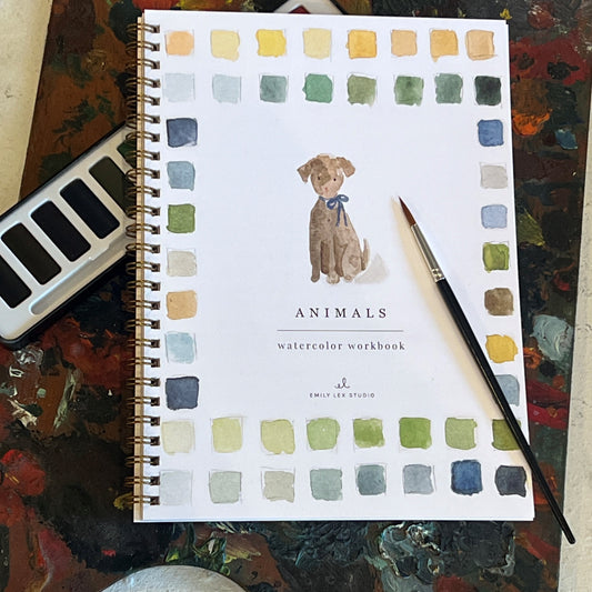 Animals Watercolor Workbook
