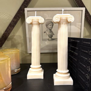 Roman Column Candle, Honeysuckle