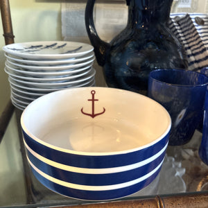 Beach Towel Stripe Medium Bowl