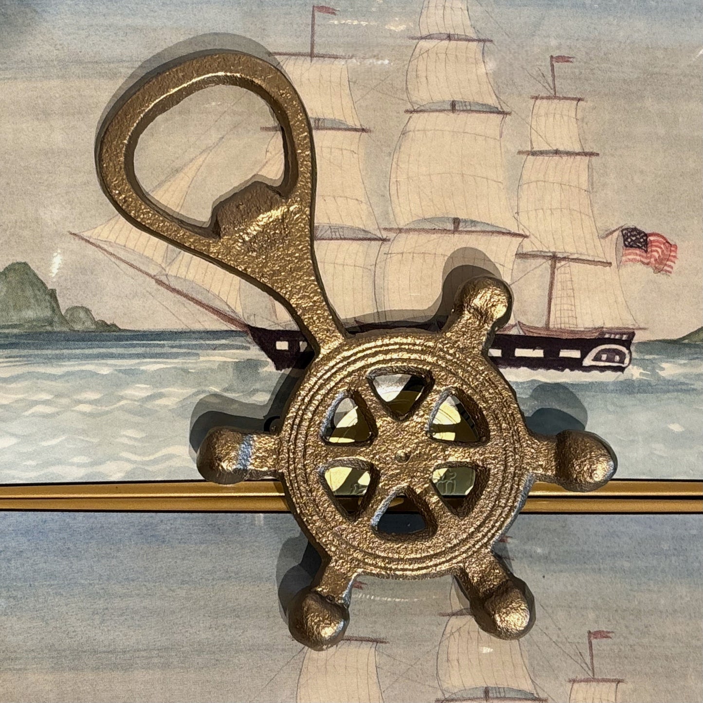 Ships Wheel Bottle Opener