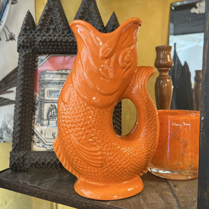Orange Gluggle Jug