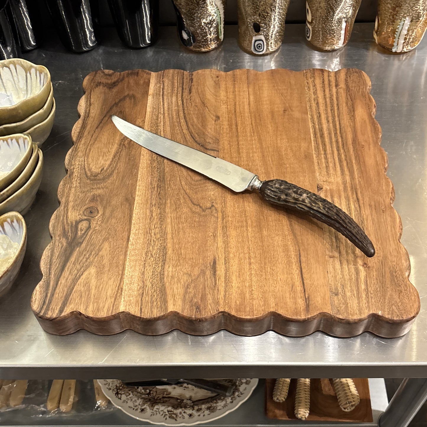 Large Scalloped Cutting Board