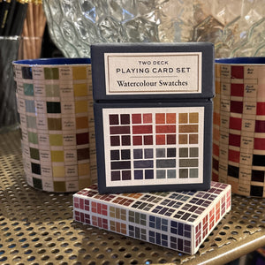 Watercolor Swatch Playing Cards, Set of 2