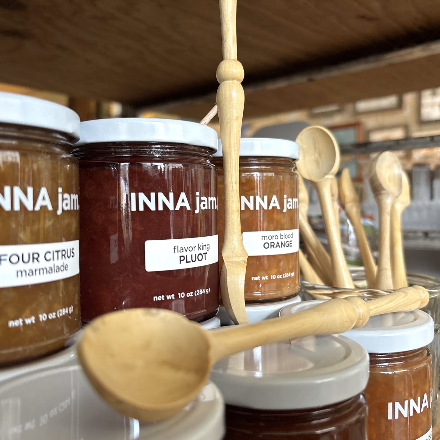 French Wooden Jam Spoon