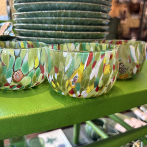 Olive Green Murano Mini Bowl