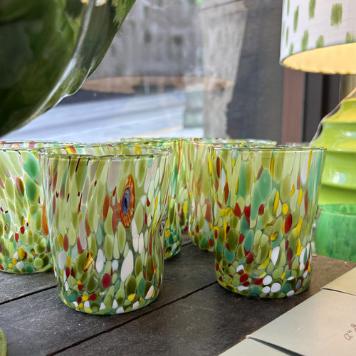 Olive Green Murano Tumbler