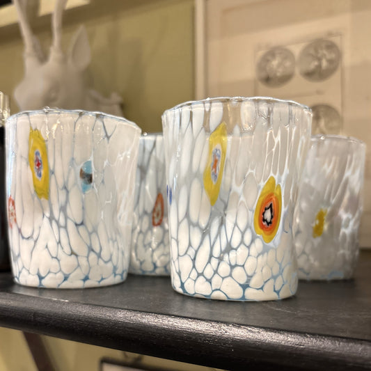 White Murano Tumbler