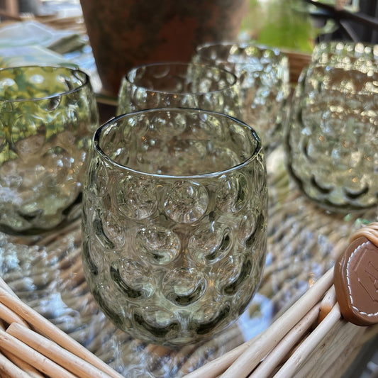 Olive Green Round Bubble Tumbler