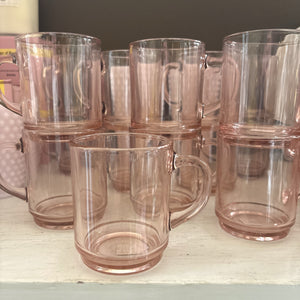 Pink French Glass Mug