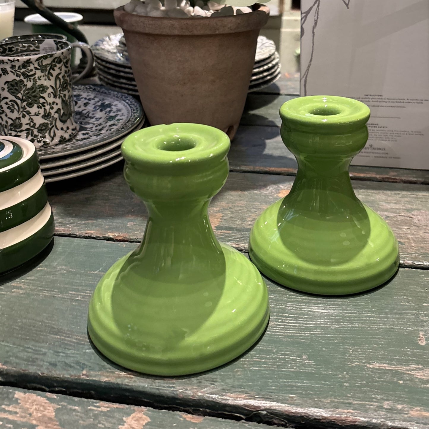 Bauer Candlestick, Green