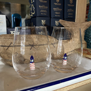 Lighthouse Stemless Wineglass