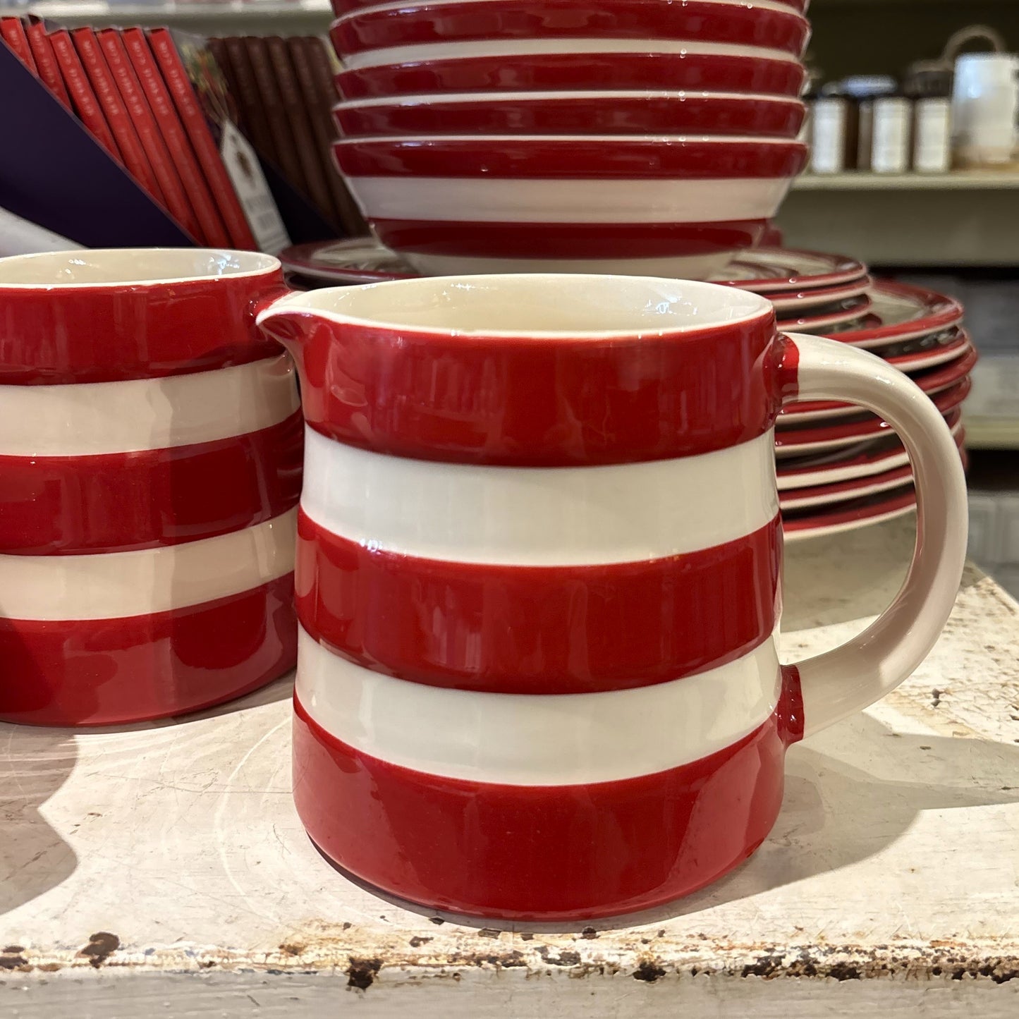 Cornishware Red 20 oz Jug