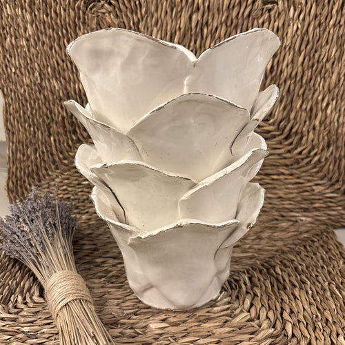 White Petal Vase