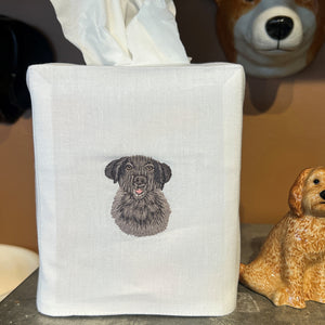 Black Lab Tissue Box Cover