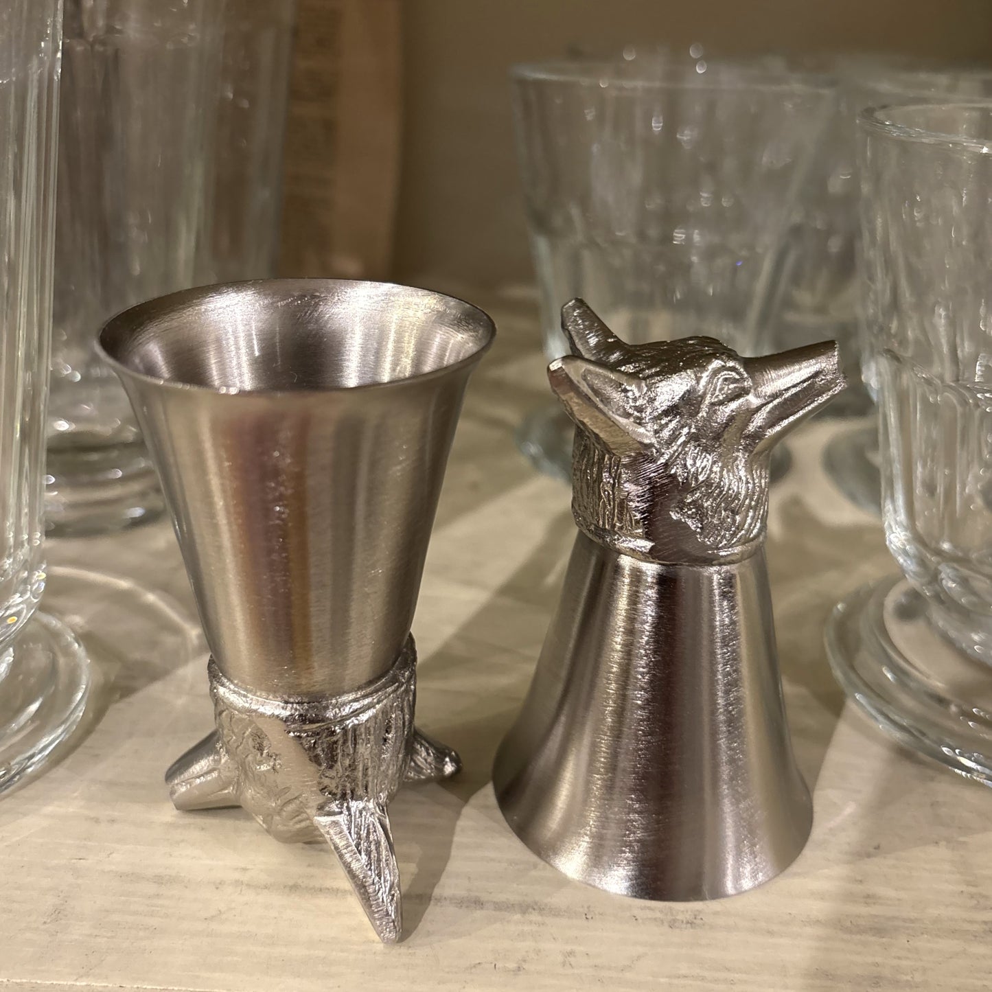 Fox Headed Stirrup Jigger