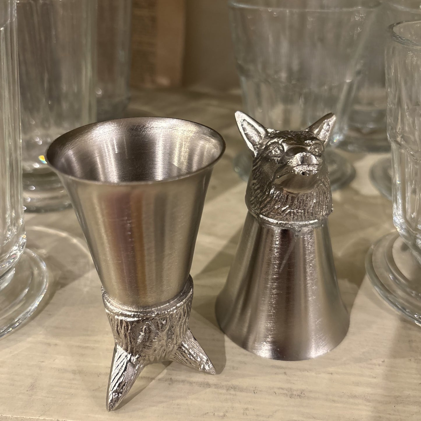 Fox Headed Stirrup Jigger