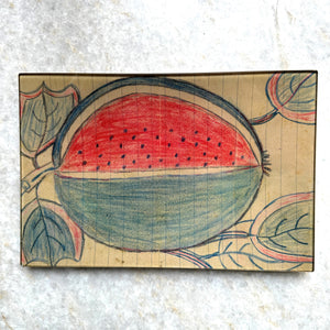 Folk Melon Rectangular Tray