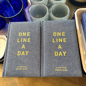 Denim One Line A Day Journal