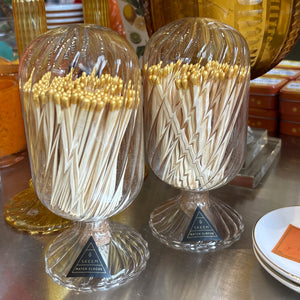 Gold-Tipped Matches in Cloche